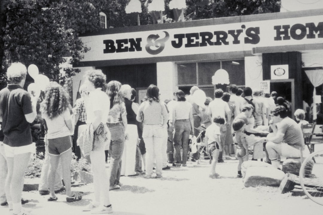 1979 La fase successiva Persone in fila a un Ben & Jerry’s